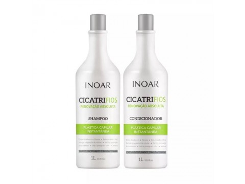 Inoar CicatriFios Duo Kit Šampūnas ir kondicionierius atkuriantis plauko struktūrą 2x1l